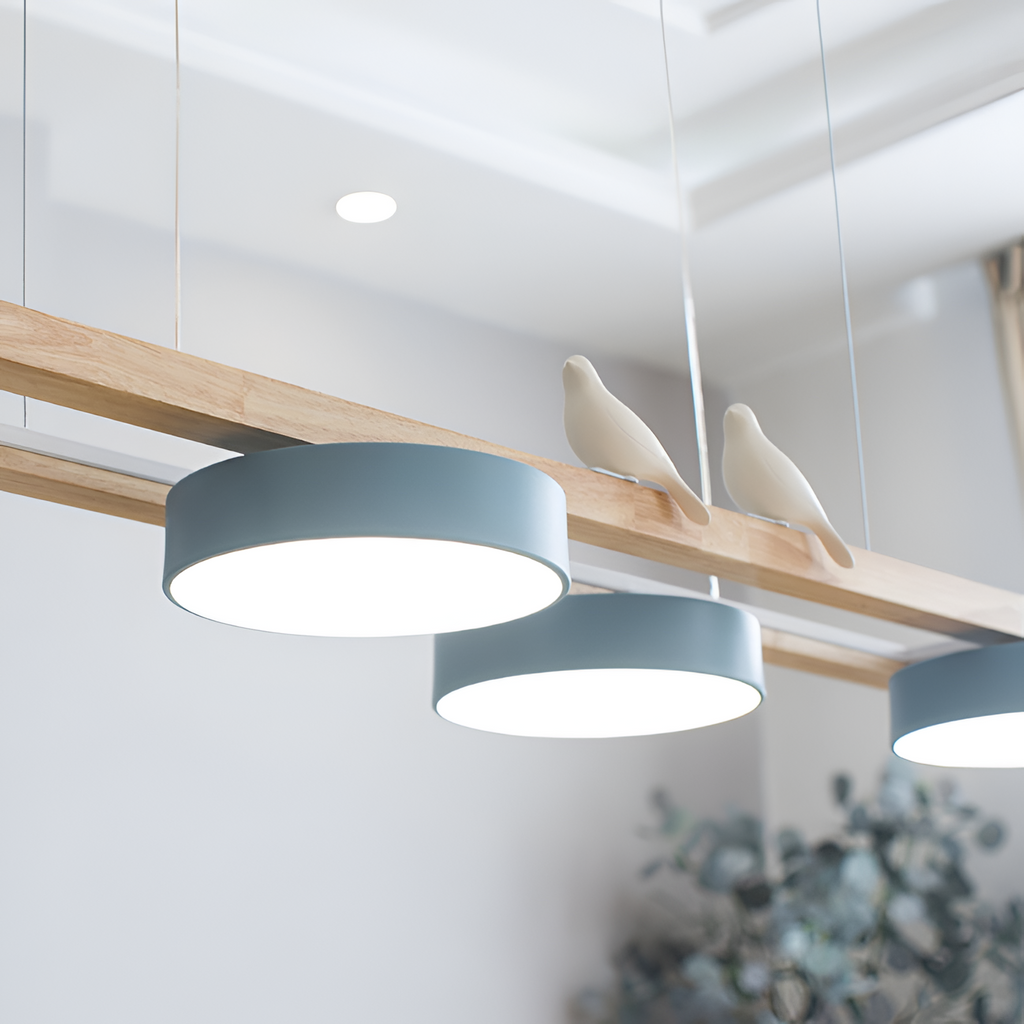 Nordisk Lineær Lysekrone - Minimalistisk