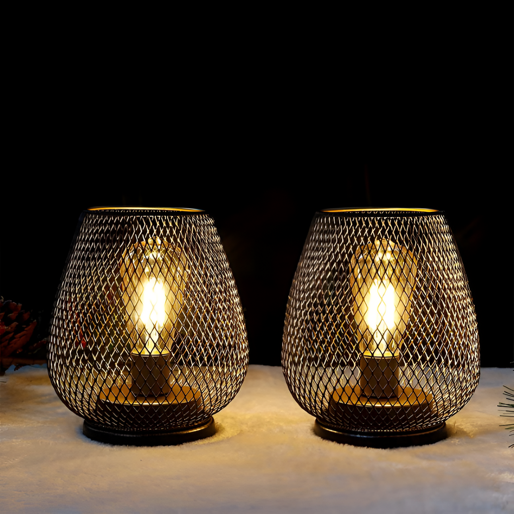Industriel Bordlampe I Netdesign – Trådløs