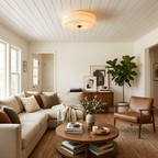 Blanke Loftlampe med Etager - Rundet