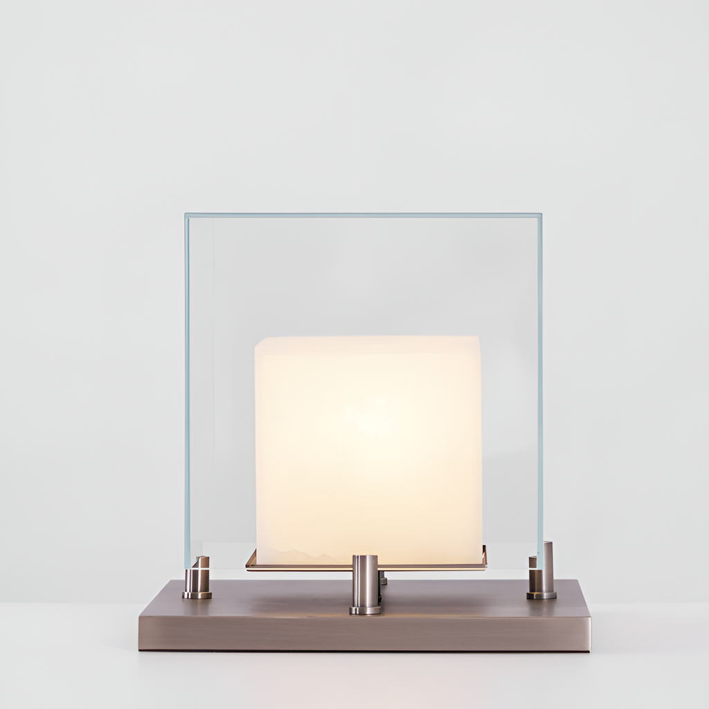Minimalistisk Geometrisk Bordlampe - Industriel