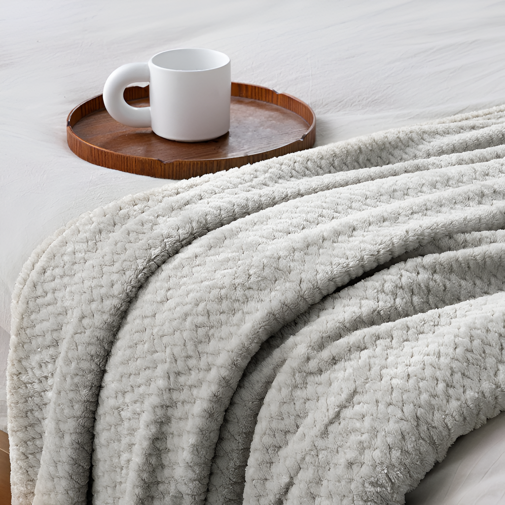 Plysset Tekstureret Plaid - Alsidig