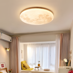 Minimalistisk loftslampe i måneform – indbygget