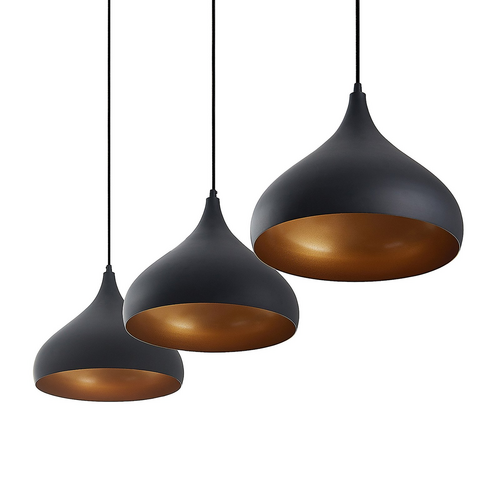 Minimalistisk Industriel Triple Pendelampe - Justerbar