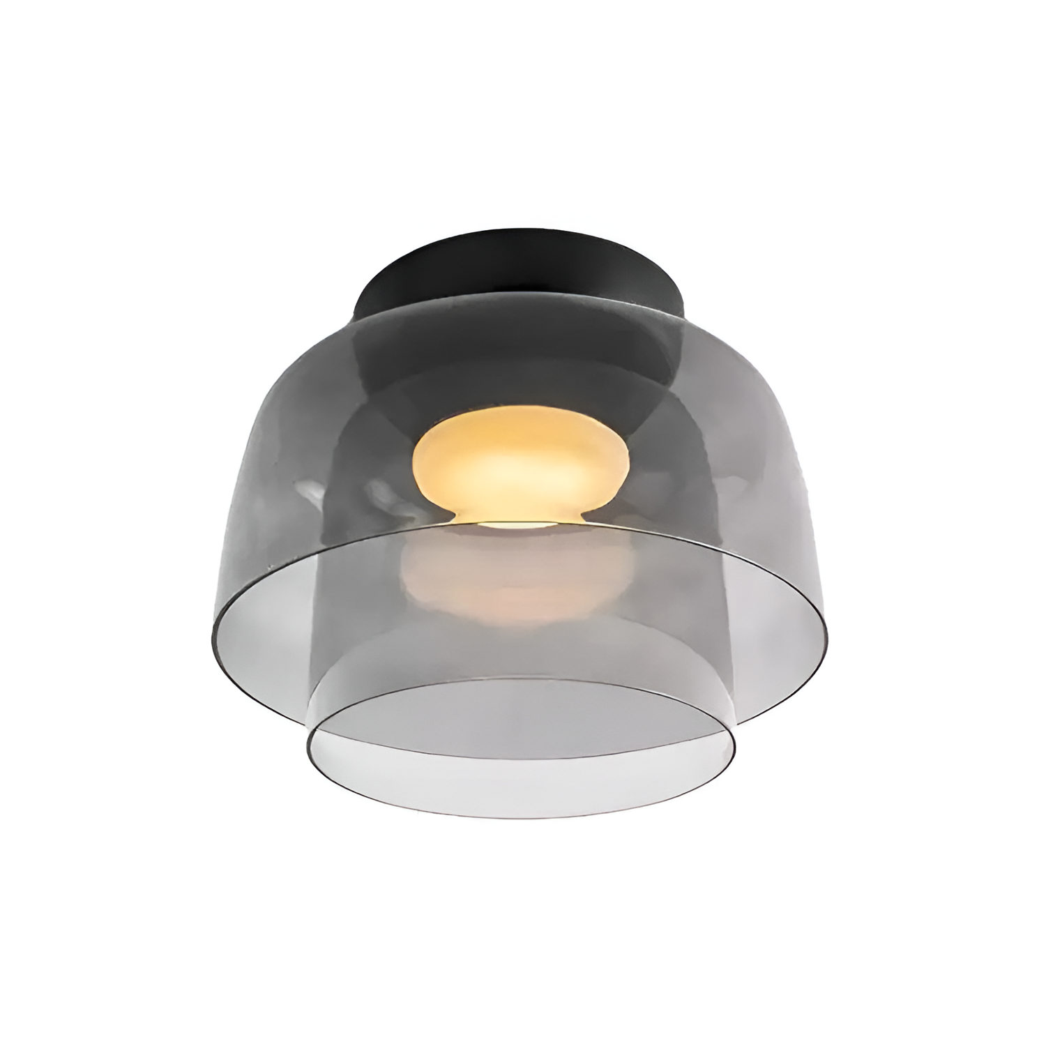 Flerlaget Transparent Glasloftlampe - Minimalistisk