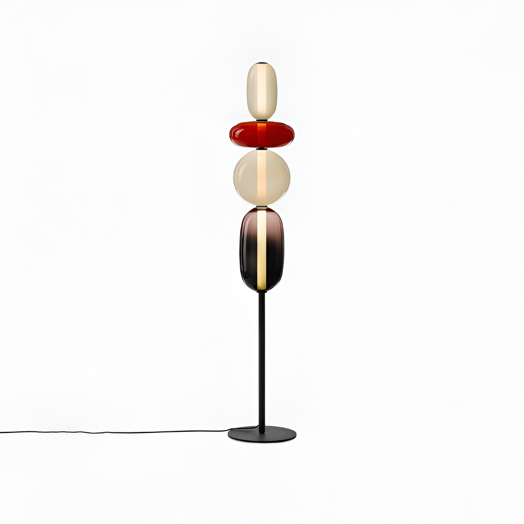 Stablet Geometrisk Glasgulvlampe - Moderne