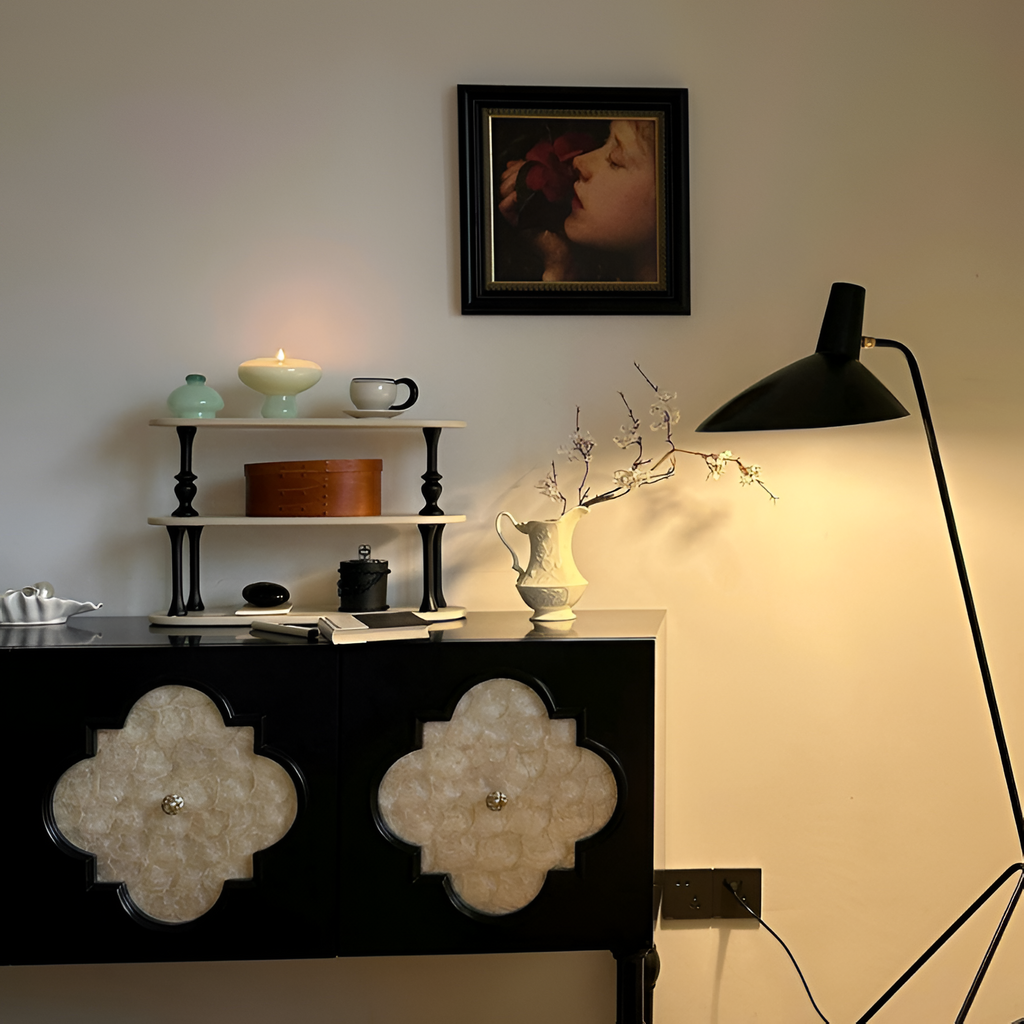 Industriel Minimalistisk Gulvlampe - Justerbar