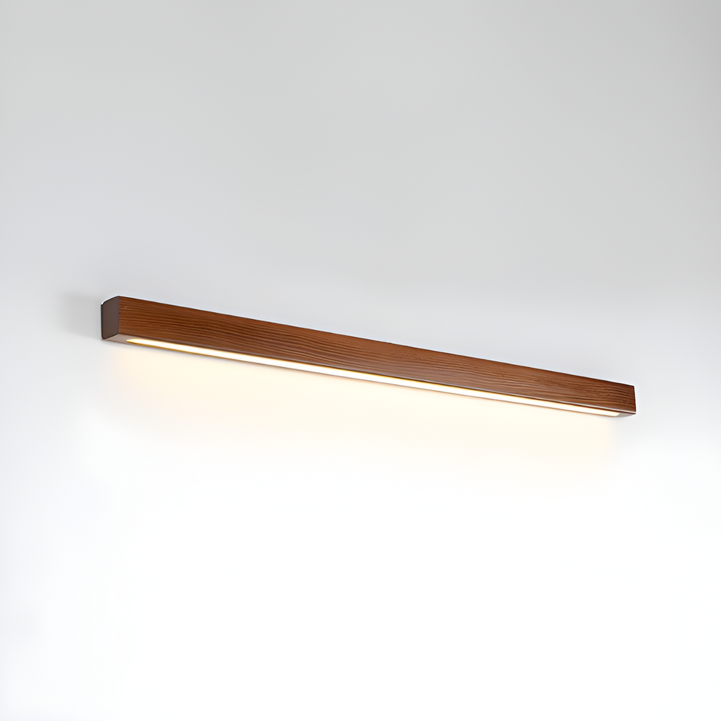 Lineær Træ Geometrisk Væglampe - Minimalistisk