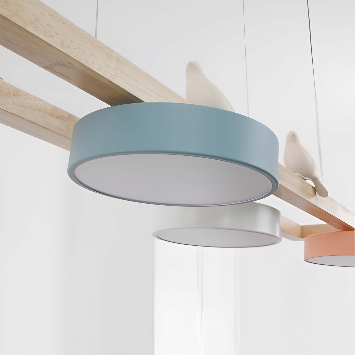Nordisk Lineær Lysekrone - Minimalistisk