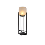 Geometrisk Industriel Solcelle Gulvlampe - Minimalistisk