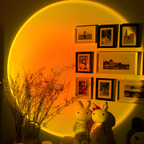 Sunset Projektionsgulvlampe - Gylden Time Stemningsbelysning
