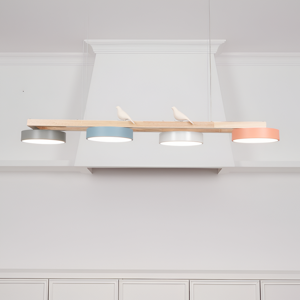 Nordisk Lineær Lysekrone - Minimalistisk