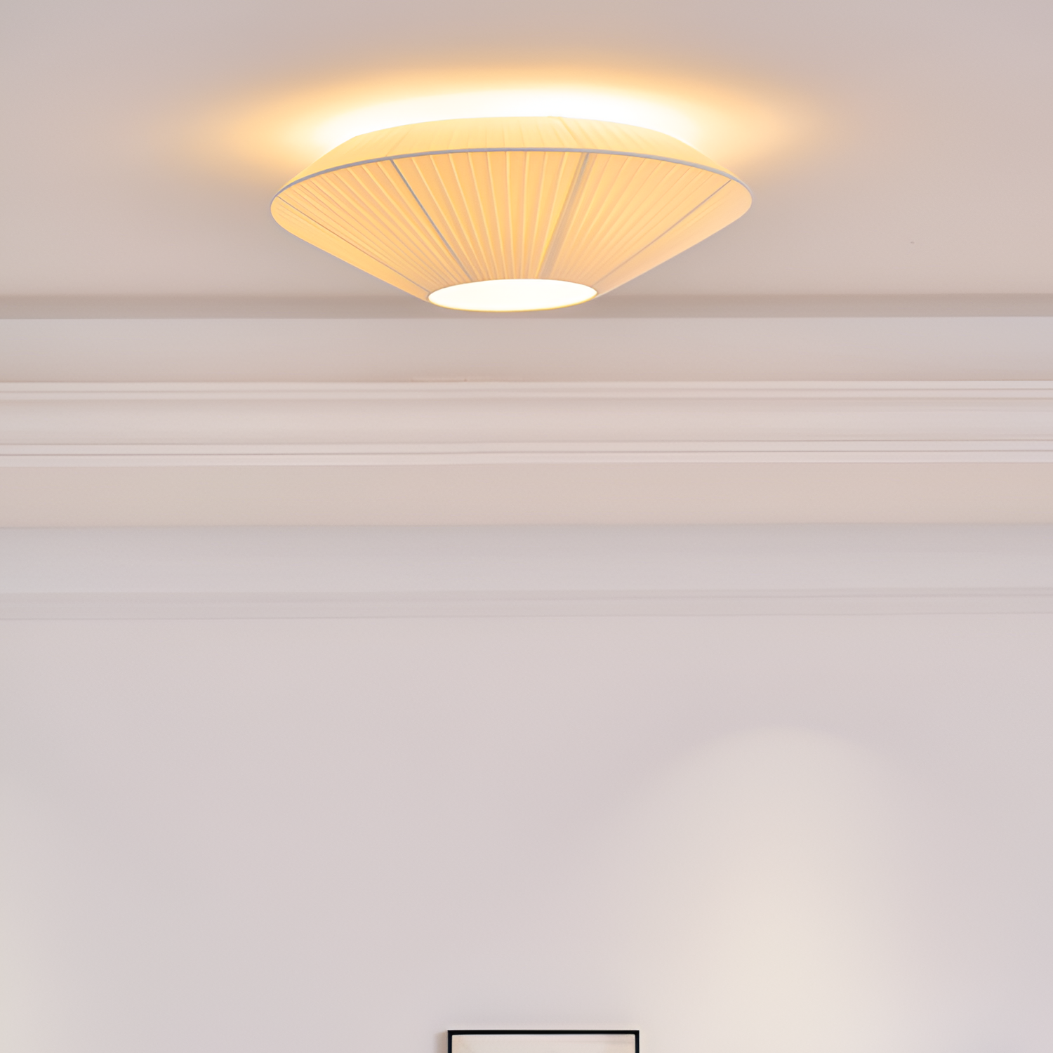 Plisseret Minimalistisk Loftlampe - Dæmpbar