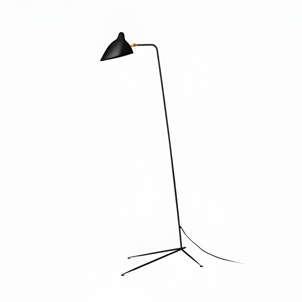 Industriel Minimalistisk Gulvlampe - Justerbar