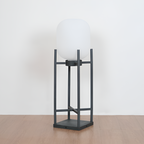 Geometrisk Industriel Solcelle Gulvlampe - Minimalistisk