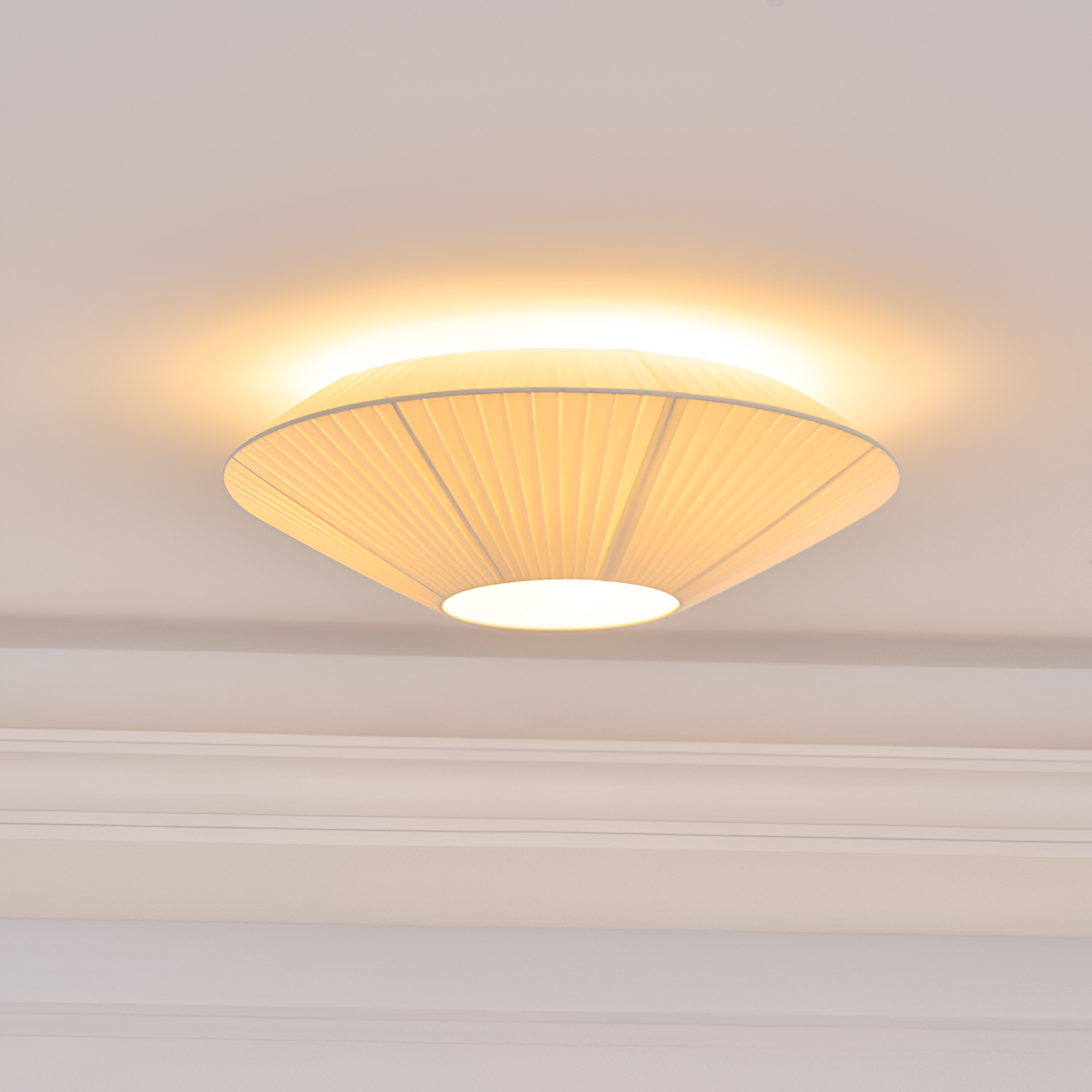 Plisseret Minimalistisk Loftlampe - Dæmpbar
