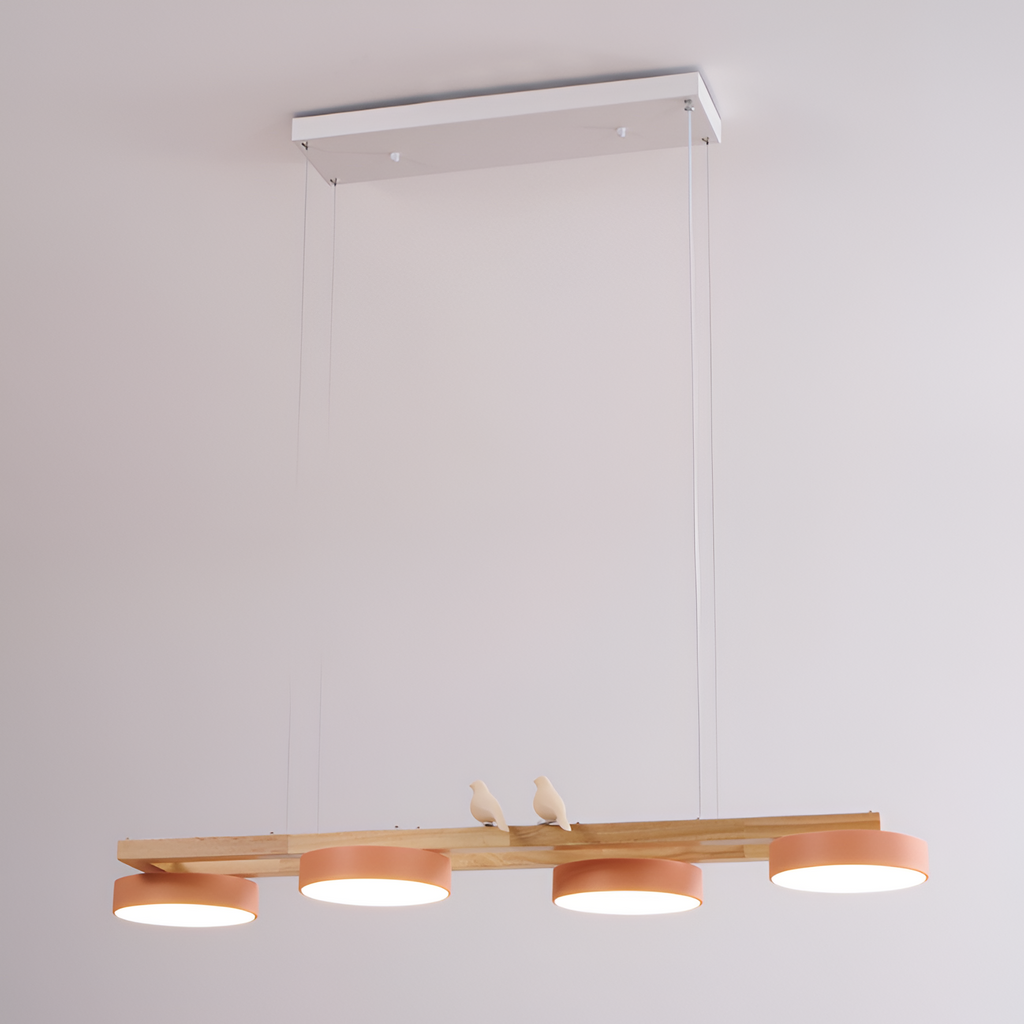 Nordisk Lineær Lysekrone - Minimalistisk