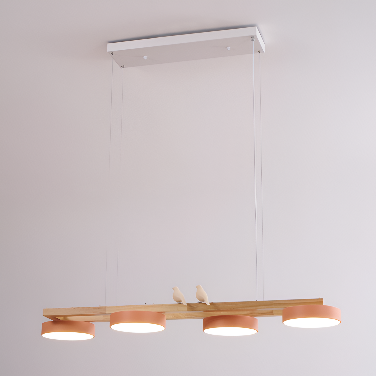 Nordisk Lineær Lysekrone - Minimalistisk