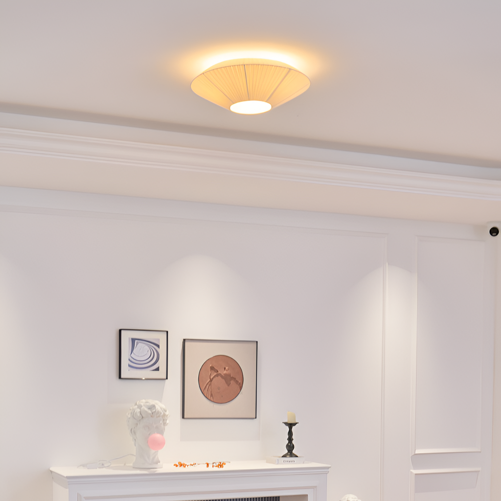 Plisseret Minimalistisk Loftlampe - Dæmpbar