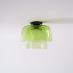 Flerlaget Transparent Glasloftlampe - Minimalistisk
