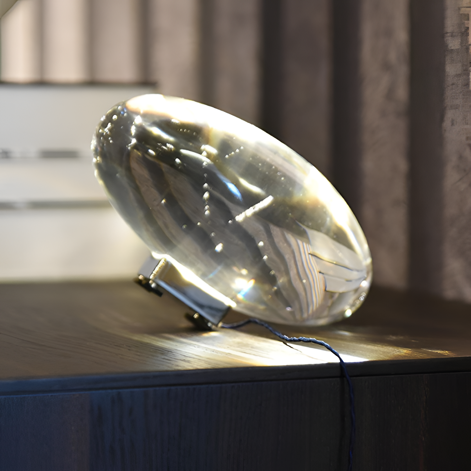 Oval Glasprojektion Projektor - Dekorativ Accent