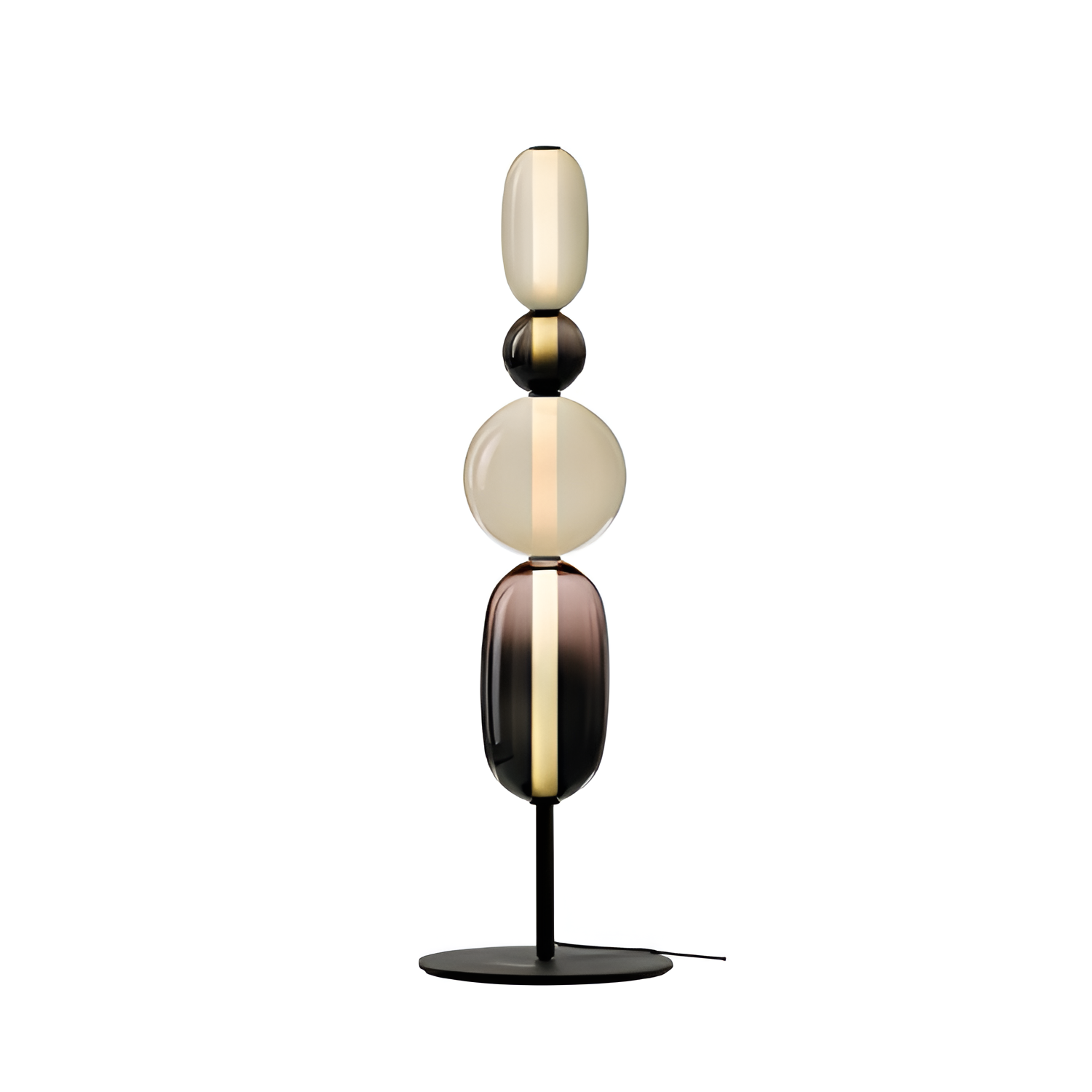 Stablet Geometrisk Glasgulvlampe - Moderne
