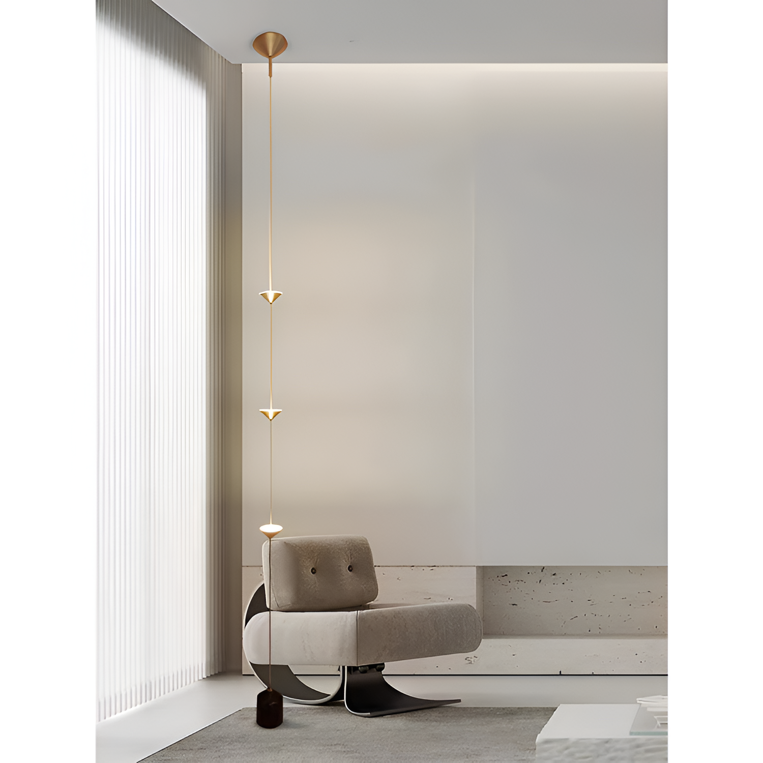 Minimalistisk Soreluna Gulvlampe - Justerbar