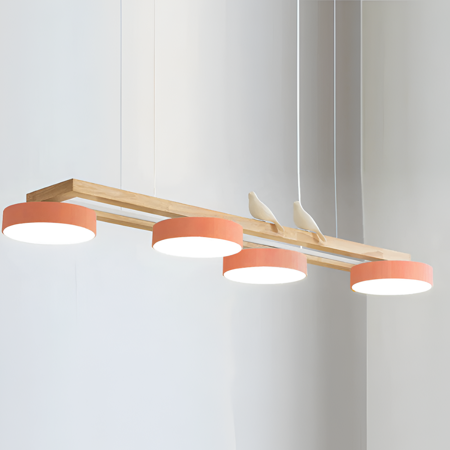 Nordisk Lineær Lysekrone - Minimalistisk