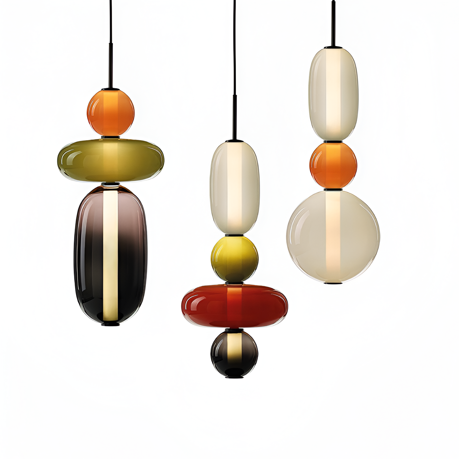 Sukkerglas Moderne Pendel - Dekorativ