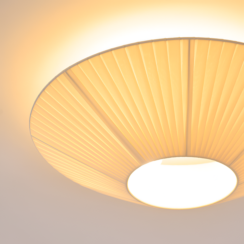 Plisseret Minimalistisk Loftlampe - Dæmpbar