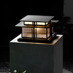Zen-stil Solcellelampe til Søjle - Minimalistisk