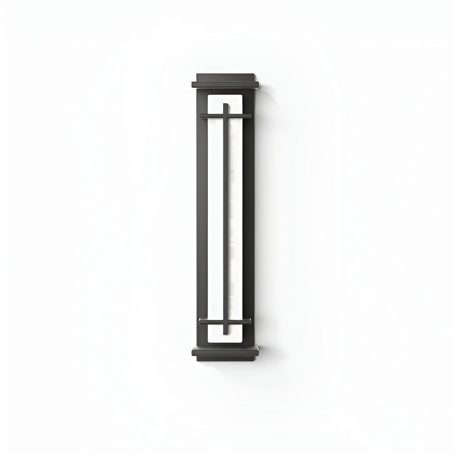 Marmorstil Solenergi Rektangulær Væglampe - Minimalistisk