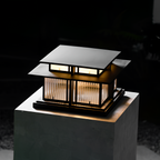 Zen-stil Solcellelampe til Søjle - Minimalistisk