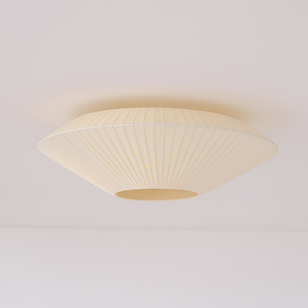 Plisseret Minimalistisk Loftlampe - Dæmpbar