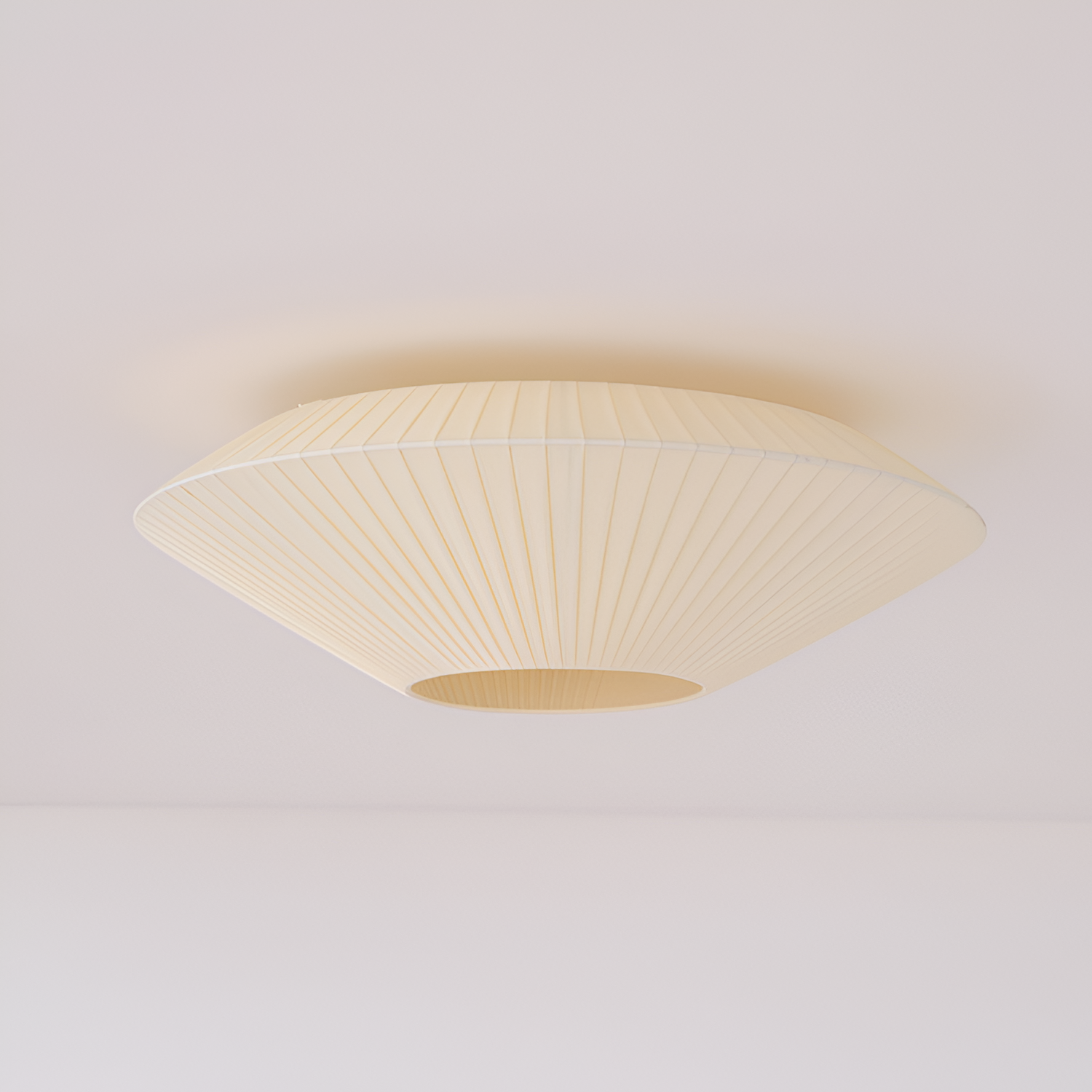 Plisseret Minimalistisk Loftlampe - Dæmpbar
