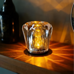 Facetsleben Krystalbordlampe - Ledningsfri Dæmpbar