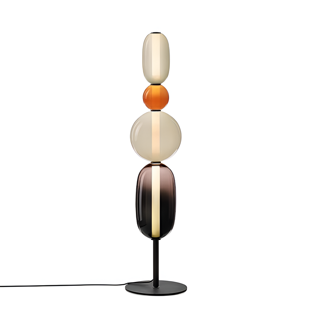 Stablet Geometrisk Glasgulvlampe - Moderne