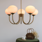 Mid Century Globe Lysekrone - Flere Lyskilder