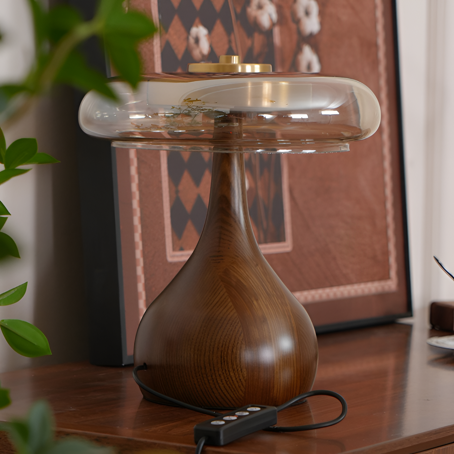 Mid-Century Mushroom Bordlampe - Dæmpbar