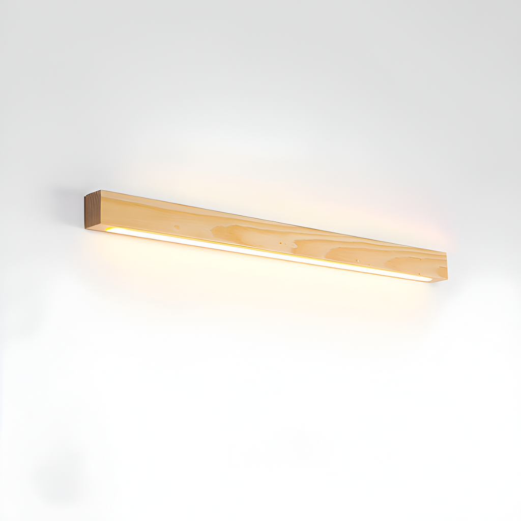 Lineær Træ Geometrisk Væglampe - Minimalistisk