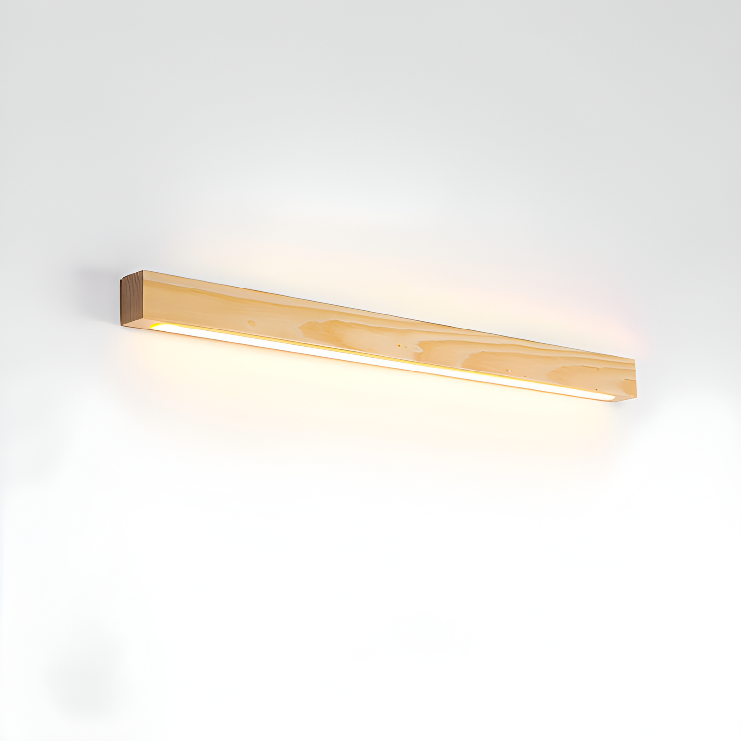 Lineær Træ Geometrisk Væglampe - Minimalistisk