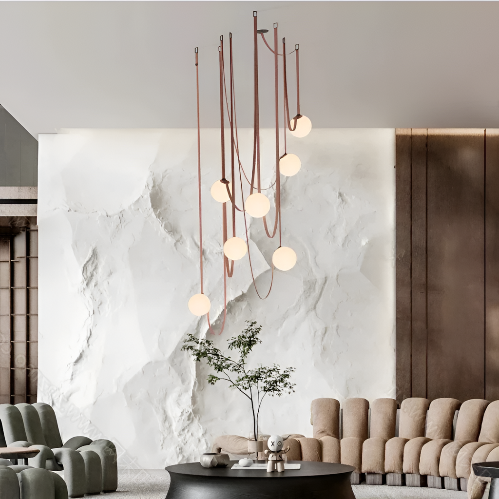 Italiensk-inspireret pendel med draperet design