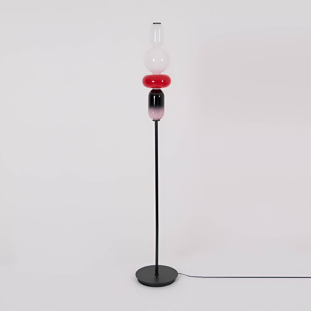Stablet Geometrisk Glasgulvlampe - Moderne