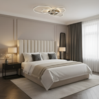 Moderne Ring LED Loftlampe - Sort 5-Rings Belysning