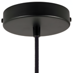 Sort Tub Pendel - Cylindrisk Loftlampe - Metal