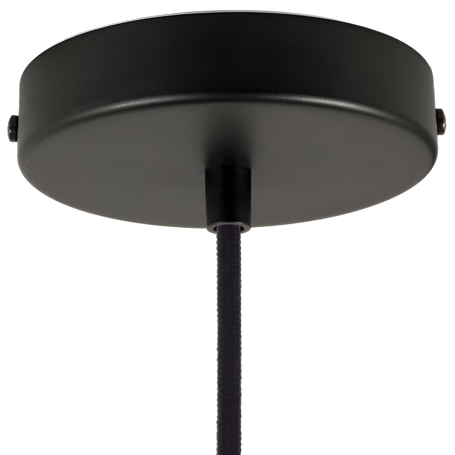 Sort Tub Pendel - Cylindrisk Loftlampe - Metal