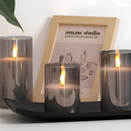 Minimalistisk Flameless LED-lysæt - Cylindrisk
