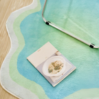 Pastel Gradient Cloud Rug - Irregulært Gulvdekor
