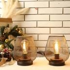 Industriel Bordlampe I Netdesign – Trådløs