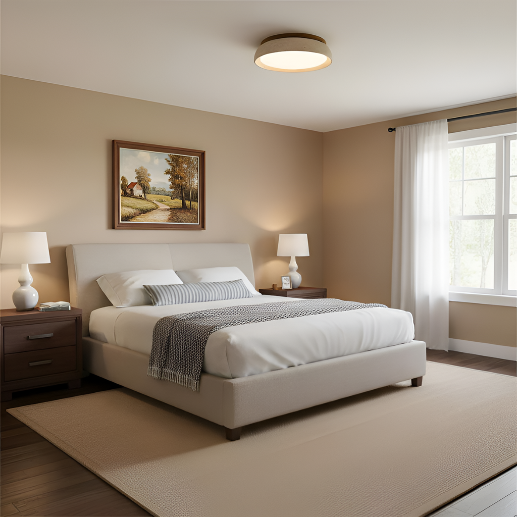 Travertine Minimalistisk Loftlampe - Dæmpbar