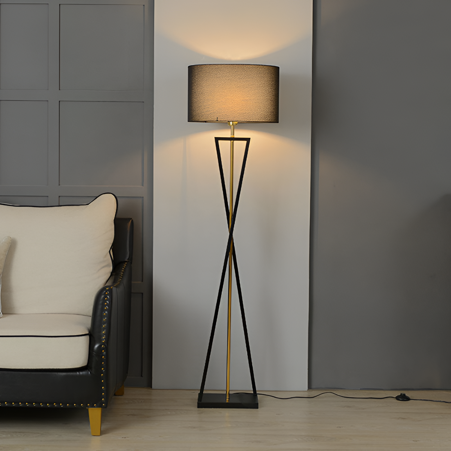 Minimalistisk Geometrisk Gulvlampe - Moderne Belysning